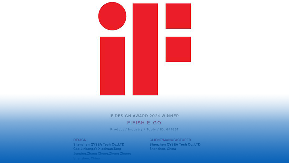 QYSEA’s FIFISH E-GO AI Underwater Robot Wins the Coveted iF Design Award